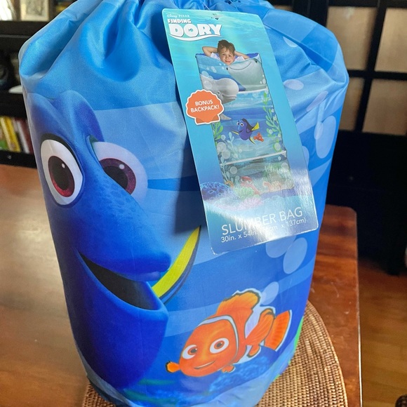 NWT Finding Dory themed sleeping bag for kids